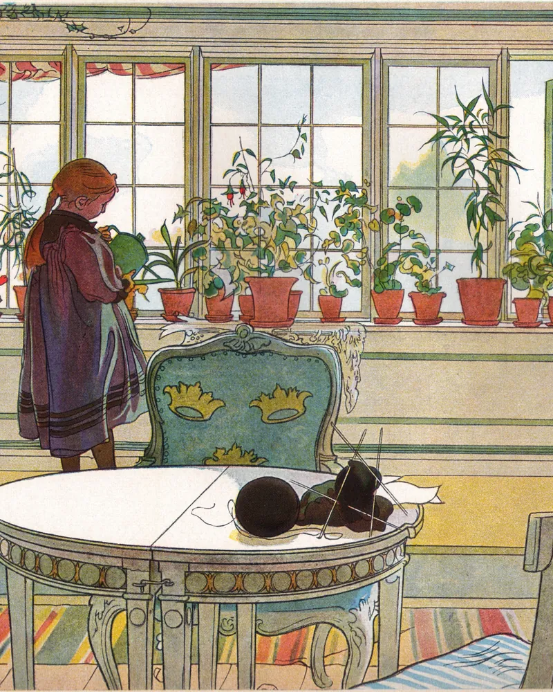 Blomsterfönstret – Carl Larsson