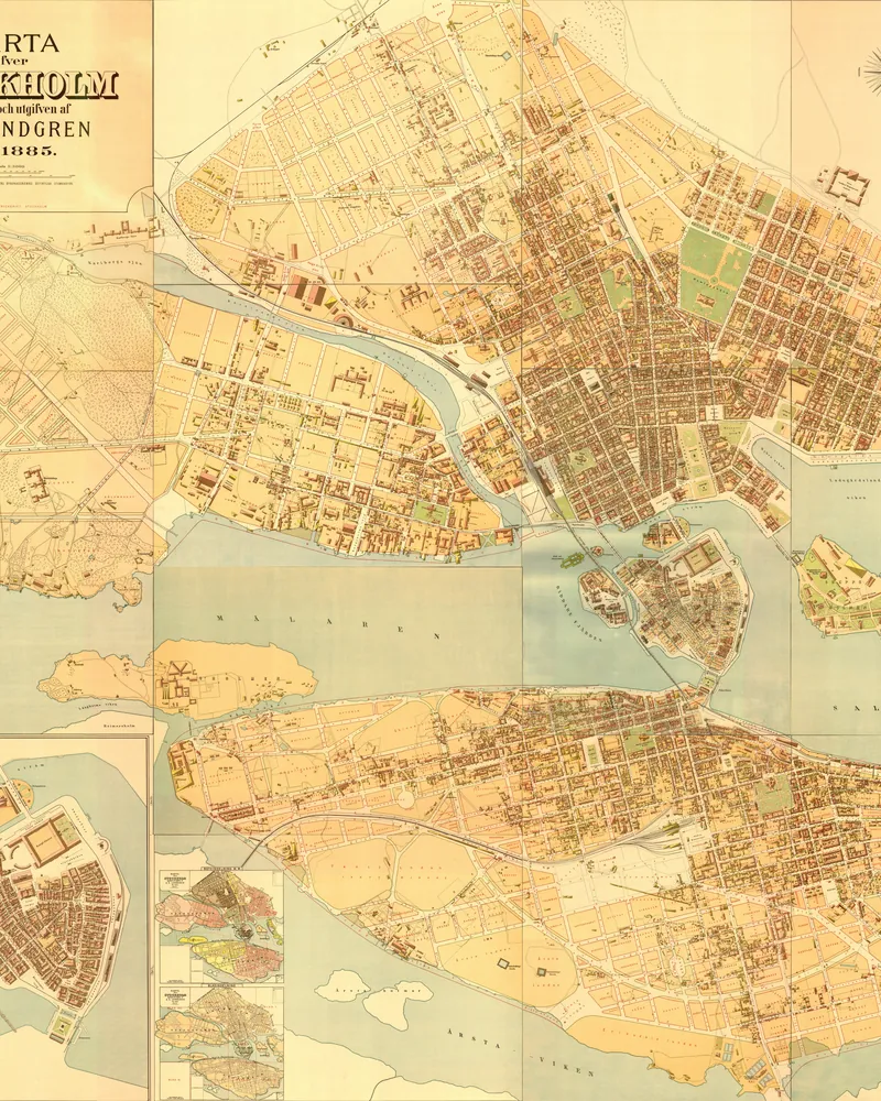 Karta över Stockholm